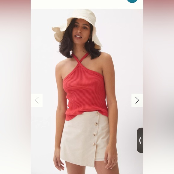 Anthropologie NWT T.La Ribbed Halter Tank - Picture 6 of 6